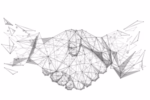 abstract-mash-line-point-business-handshake-origami-white-background-with-inscription_201274-407